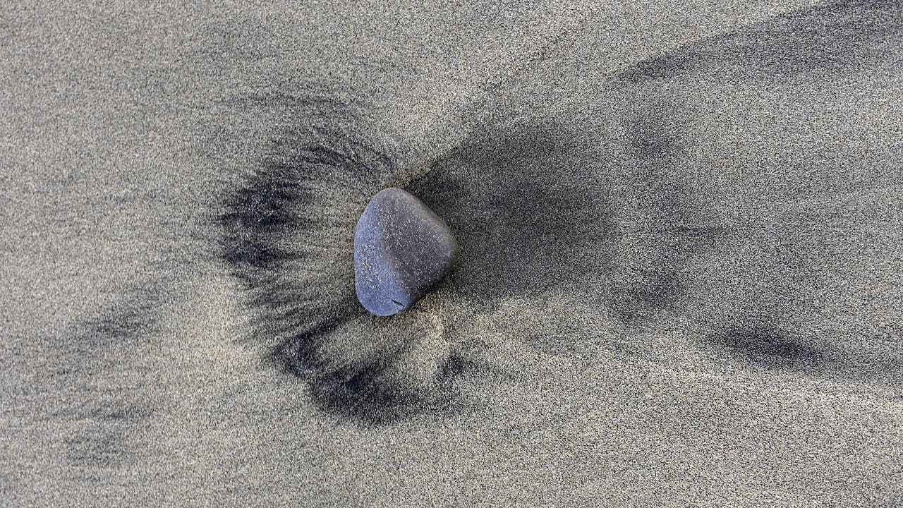 Schlichting!: Strömungsmuster am Strand