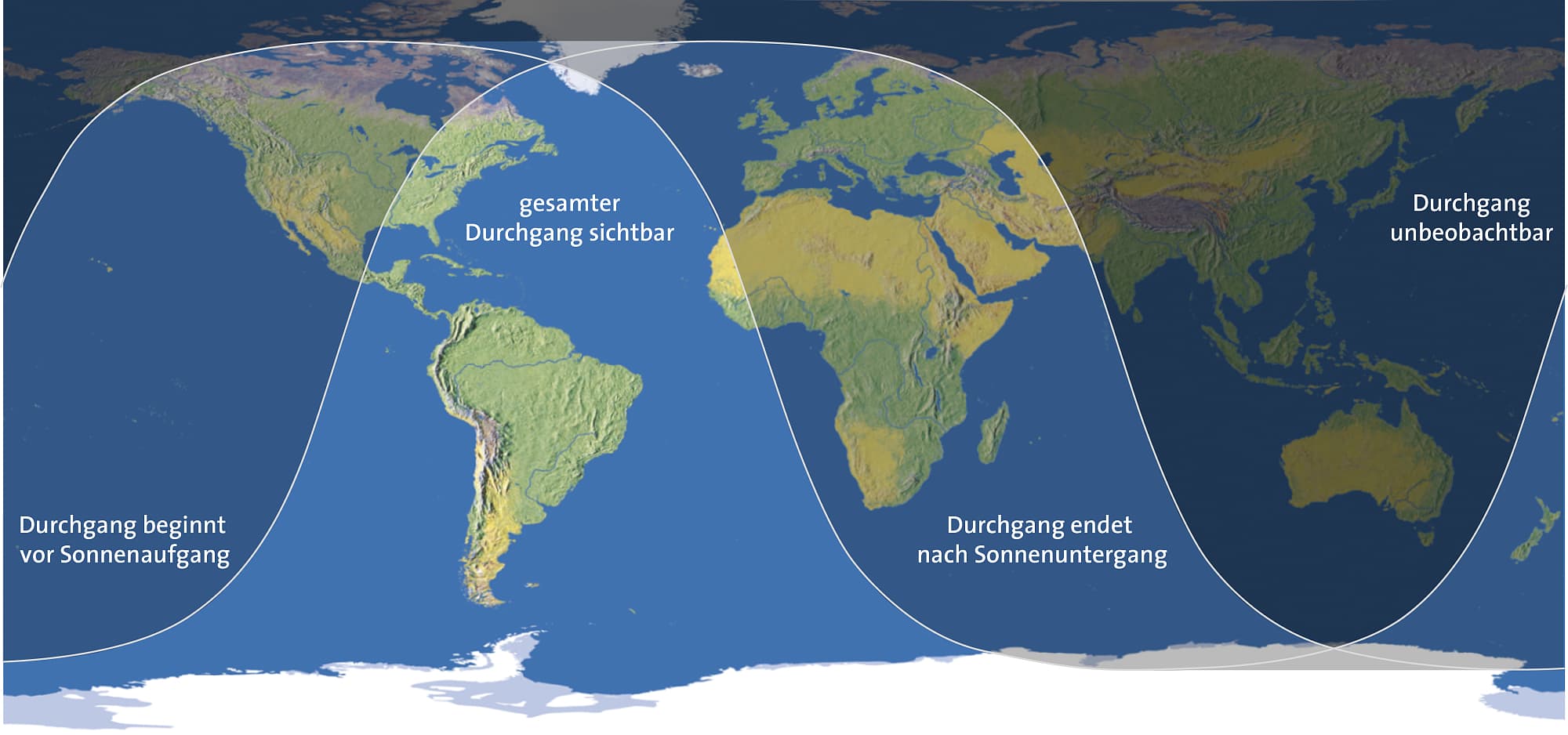 Der Verlauf des Merkurtransits vom 11. November 2019 Der Verlauf des Merkurtransits vom 11. November 2019