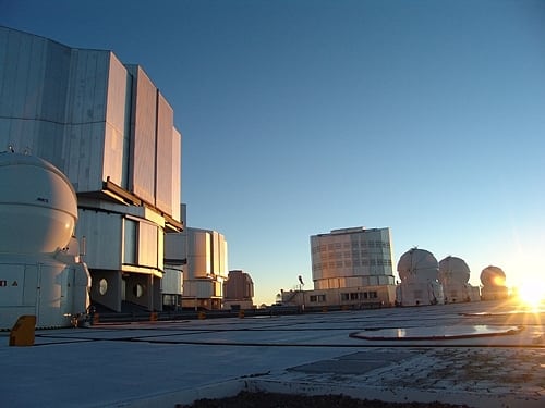 Das VLT in der Abendsonne Das VLT in der Abendsonne