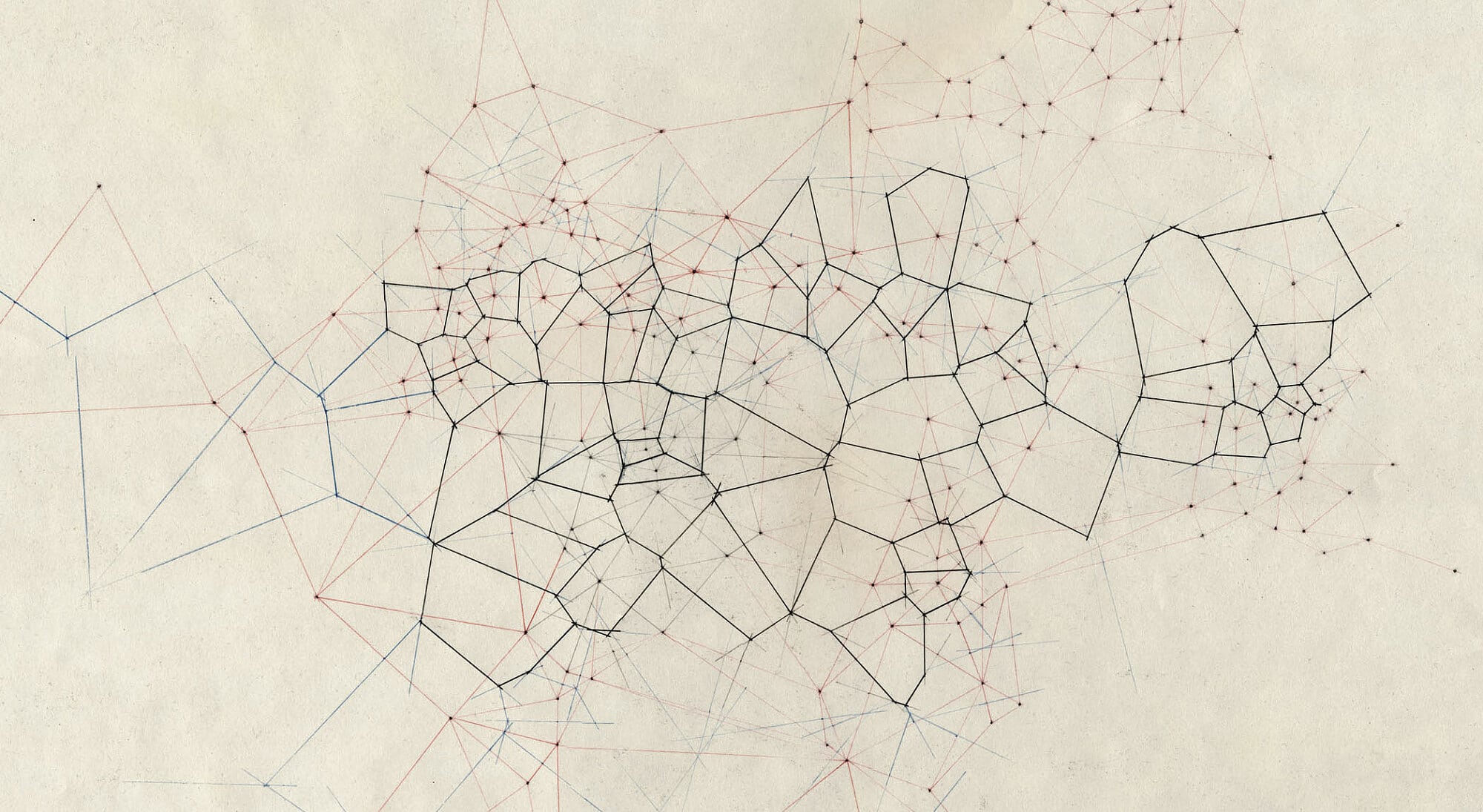 Ein Voronoi-Diagramm unterteilt eine Ebene mit Punkten (Zentren) in einzelne Flächen. Jede Fläche umfasst dabei die Punkte der Ebene, die einem bestimmten Zentrum am nächsten sind. Ein Voronoi-Diagramm unterteilt eine Ebene mit Punkten (Zentren) in einzelne Flächen. Jede Fläche umfasst dabei die Punkte der Ebene, die einem bestimmten Zentrum am nächsten sind.