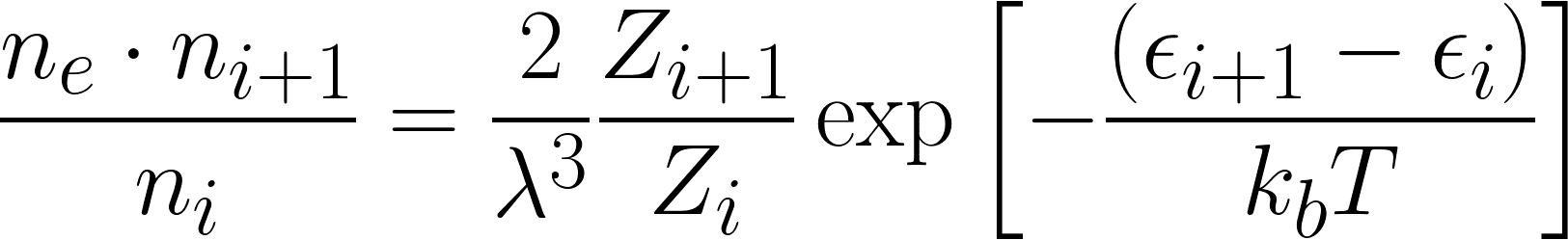 Saha-Gleichung Saha-Gleichung