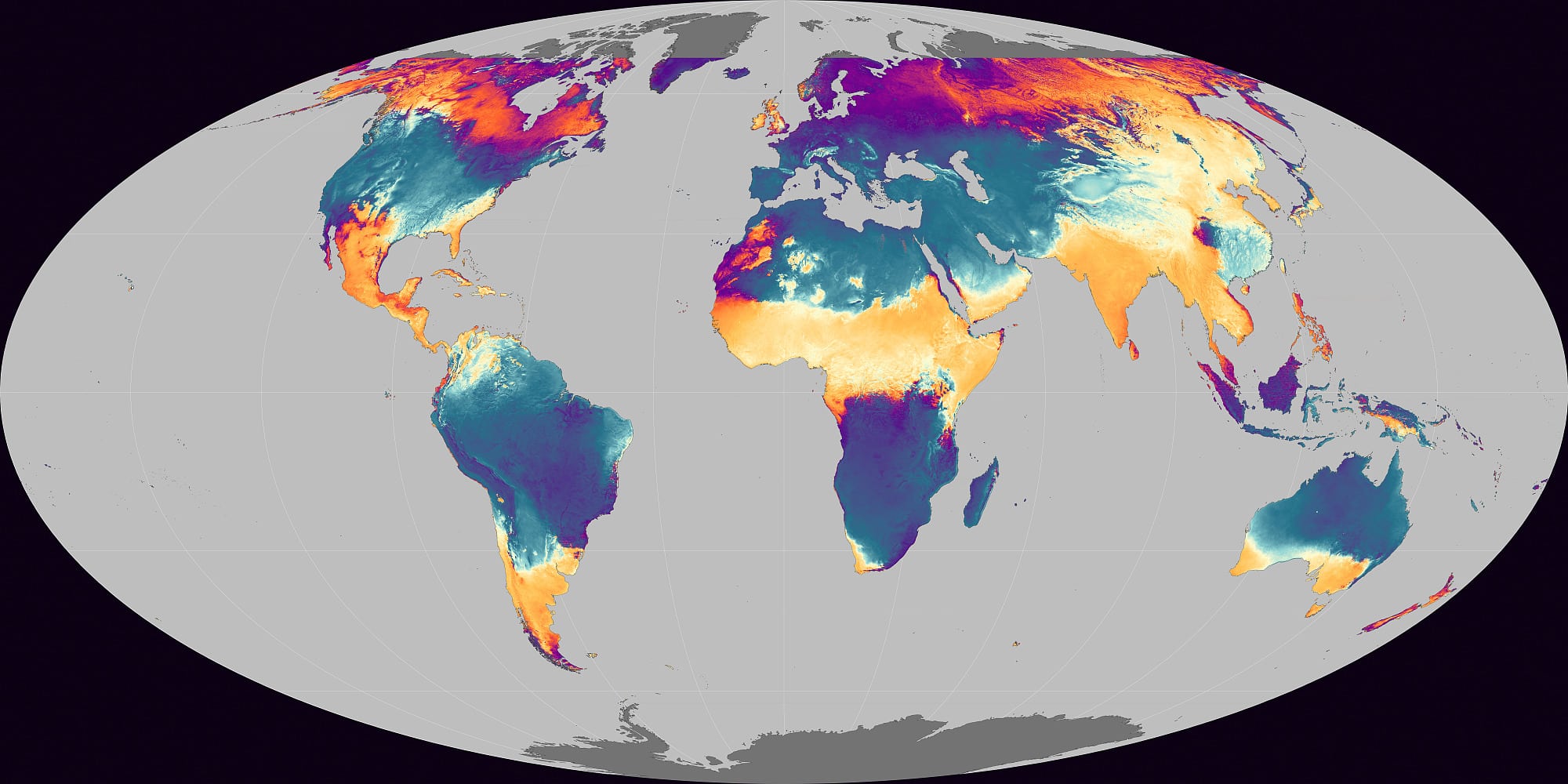 Globale Wolkenkarte Globale Wolkenkarte