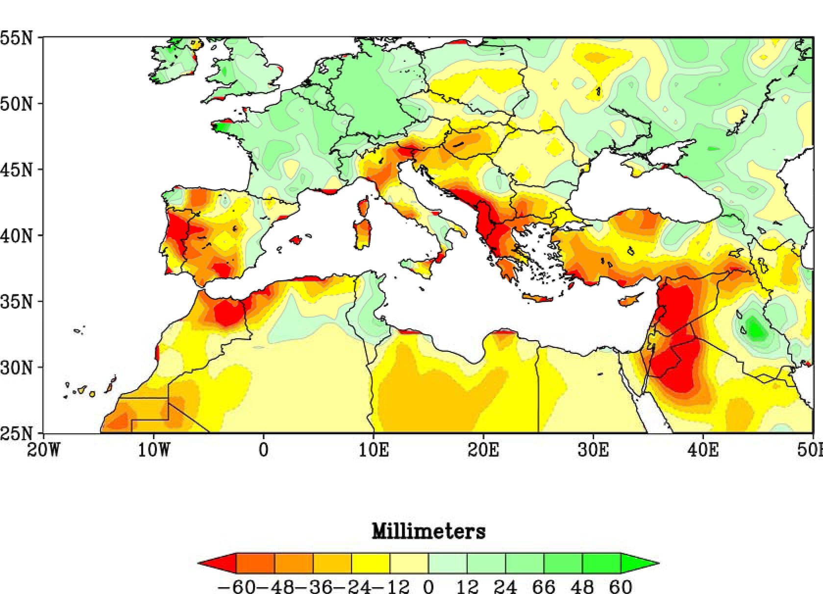 Zunehmende Trockenheit im Mittelmeerraum Zunehmende Trockenheit im Mittelmeerraum