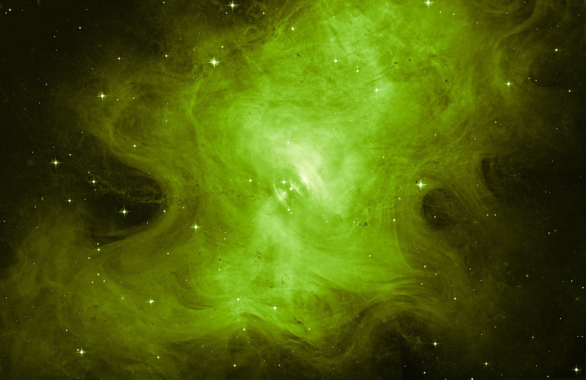 Krebsnebel mit Neutronenstern Krebsnebel mit Neutronenstern
