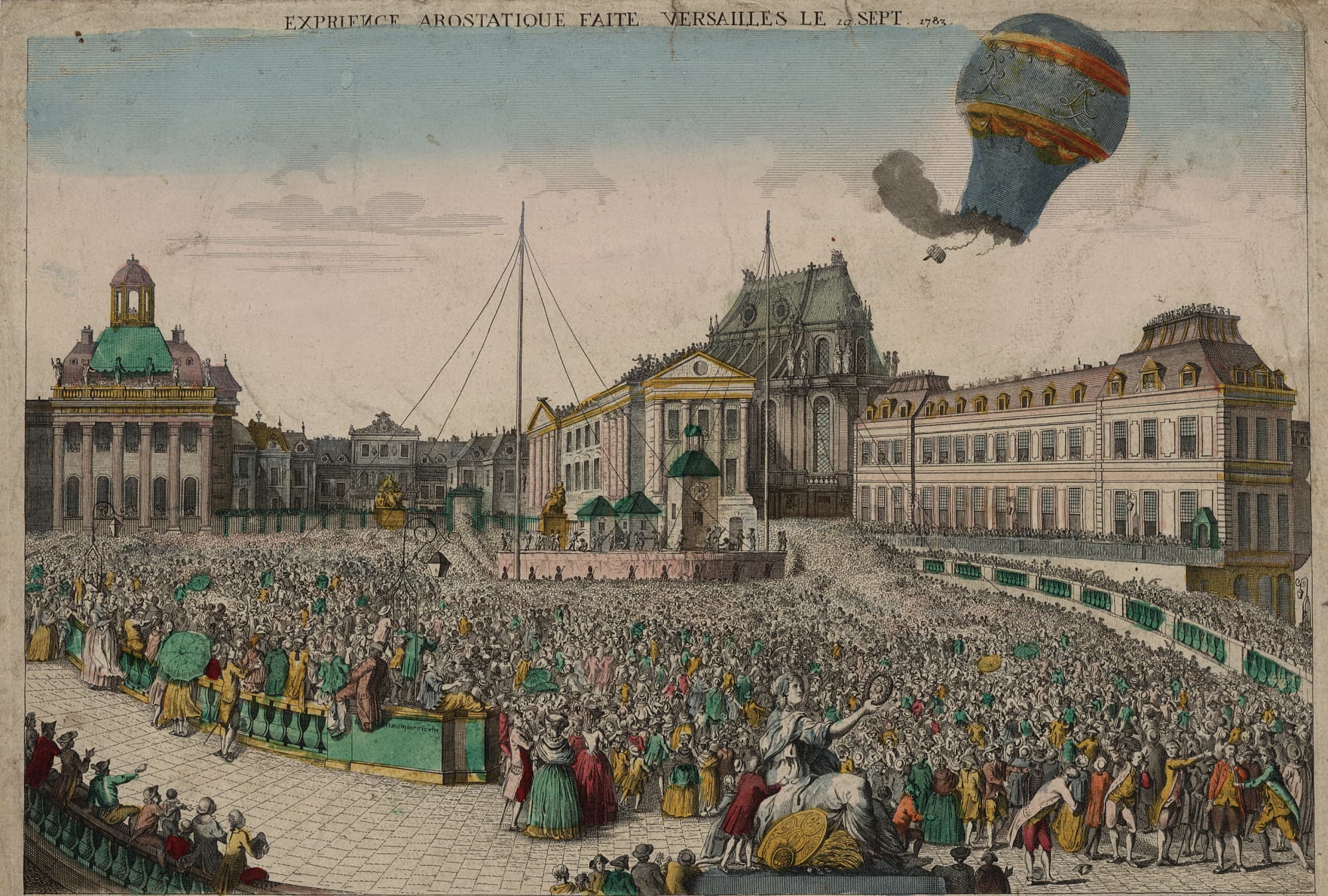 Erstflug einer Montgolfière Erstflug einer Montgolfière