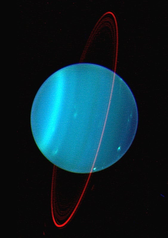 Nahinfrarotaufnahme des Uranus Nahinfrarotaufnahme des Uranus