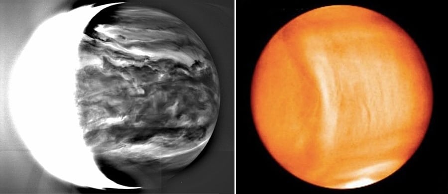 Venus im Infraroten (Aufnahmen der japanischen Sonde Akatsuki) Venus im Infraroten (Aufnahmen der japanischen Sonde Akatsuki)