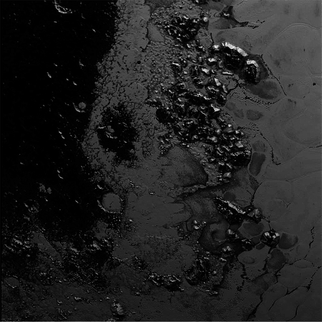 Ein weiteres Detail von Tombaugh Regio Ein weiteres Detail von Tombaugh Regio