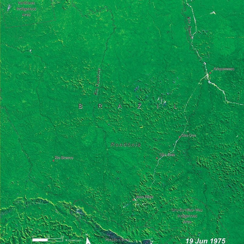 Rondonia, Brasilien 1975 Rondonia, Brasilien 1975