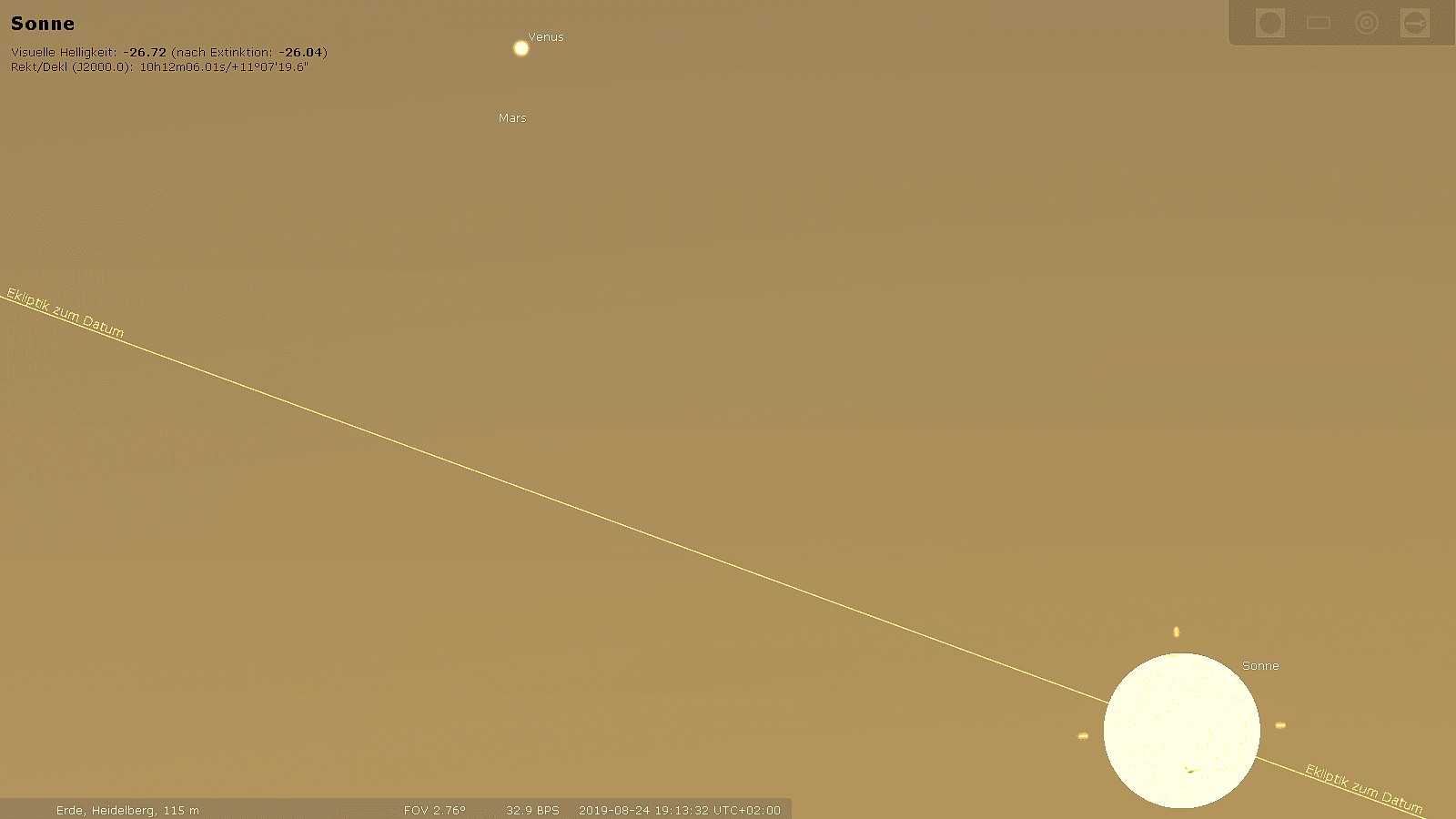 Venus und Mars begegnen sich Venus und Mars begegnen sich