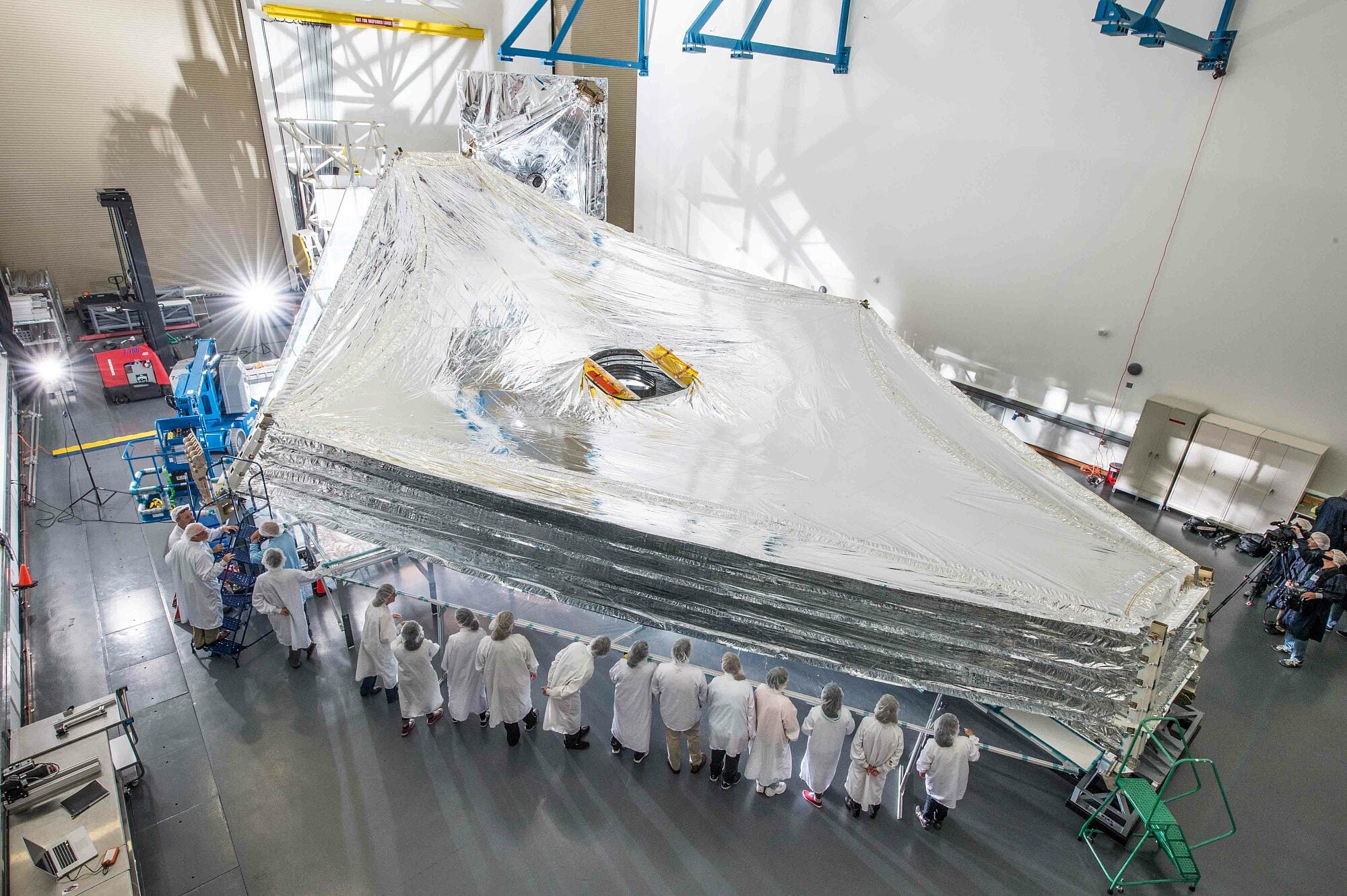 Sonnenschirm des JWST Sonnenschirm des JWST