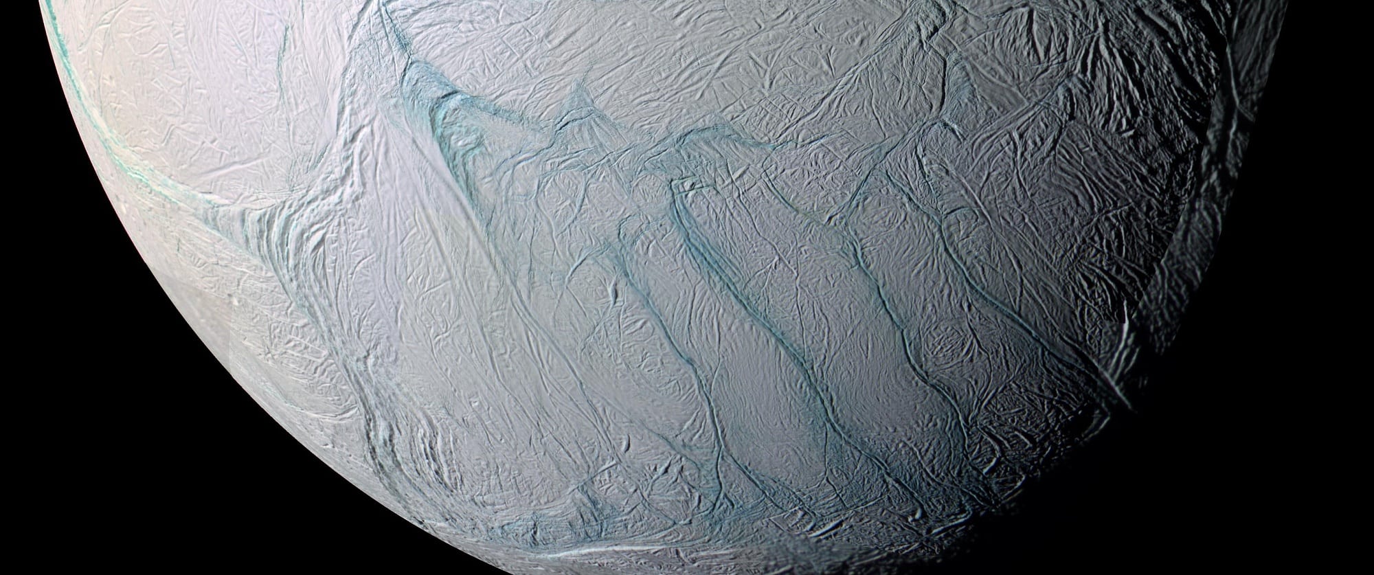 Tigerstreifen-Region auf Enceladus Tigerstreifen-Region auf Enceladus