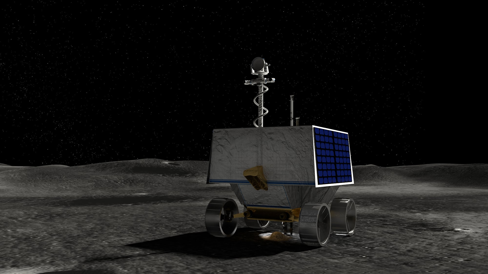 Der Volatiles Investigating Polar Exploration Rover (VIPER) der NASA soll den Weg für eine neue Ära bemannter Missionen zur Mondoberfläche ebnen. Der Volatiles Investigating Polar Exploration Rover (VIPER) der NASA soll den Weg für eine neue Ära bemannter Missionen zur Mondoberfläche ebnen.