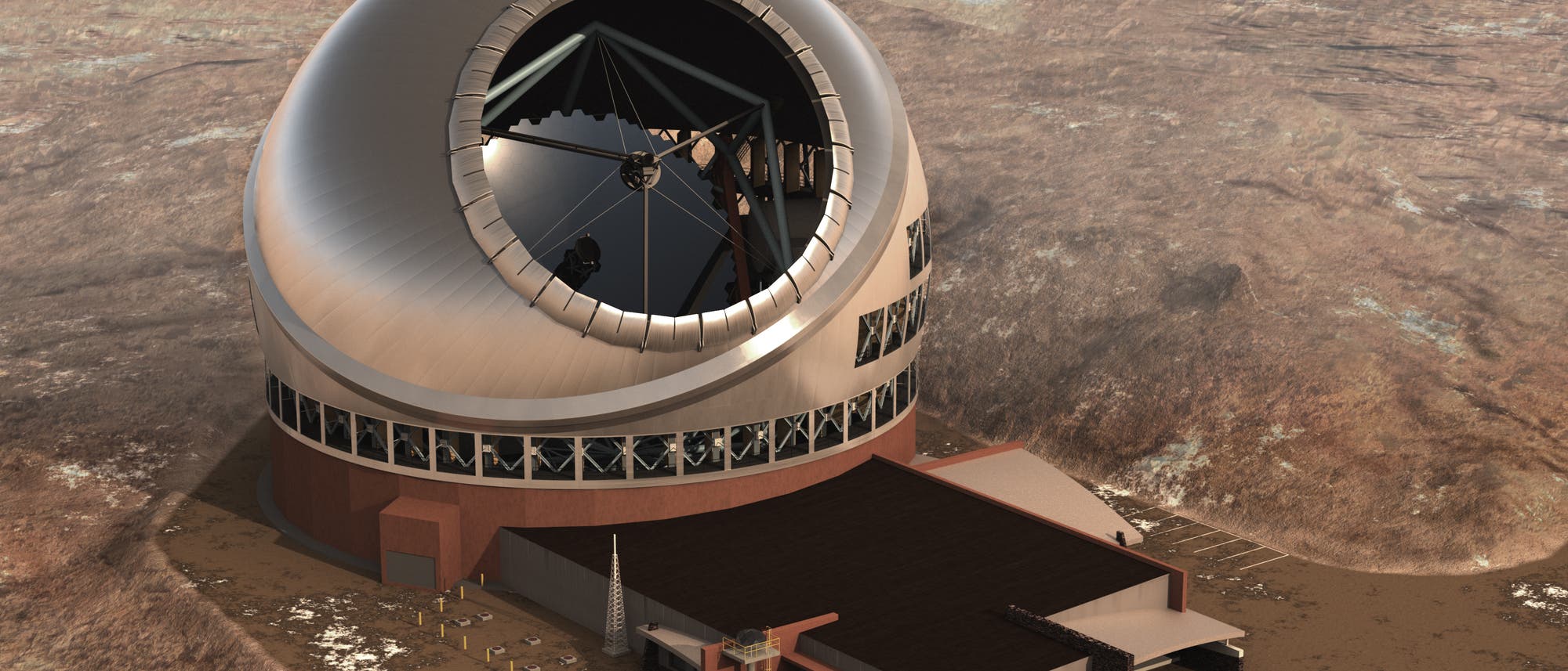 Thirty Meter Telescope (Computergrafik) Thirty Meter Telescope (Computergrafik)