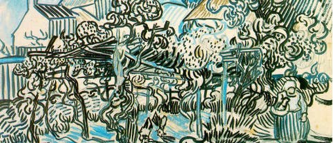 Stilistisch verknüpft: Gemälde von Van Gogh und Miro Stilistisch verknüpft: Gemälde von Van Gogh und Miro
