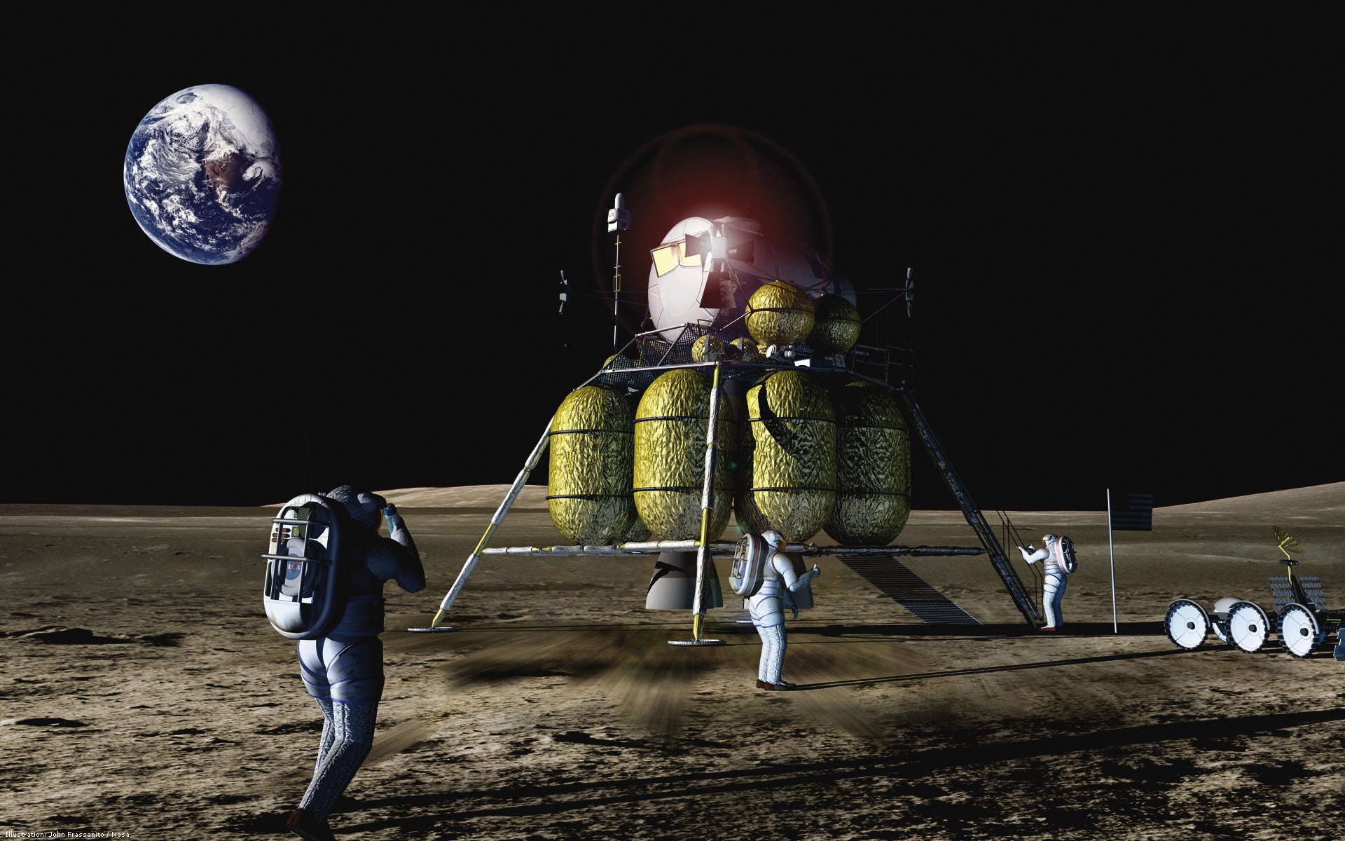 Die künftige Nasa-Mondlandefähre