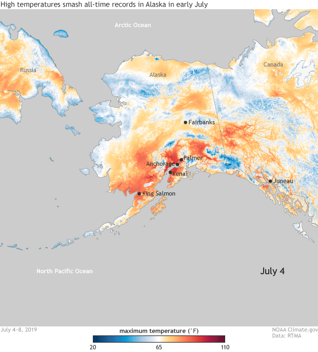 Rekordtemperaturen in der Arktis