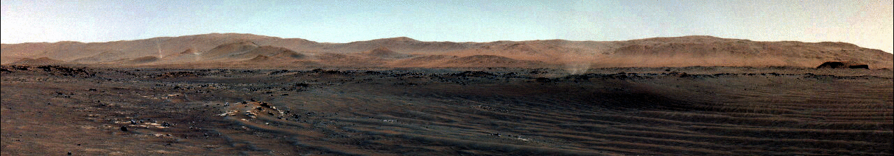 Perseverance beobachtet Staubteufel auf dem Mars. 