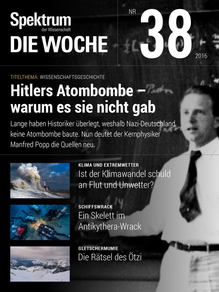 Spektrum – Die Woche – 38/2016 – Hitlers Atombombe – warum es sie nicht gab