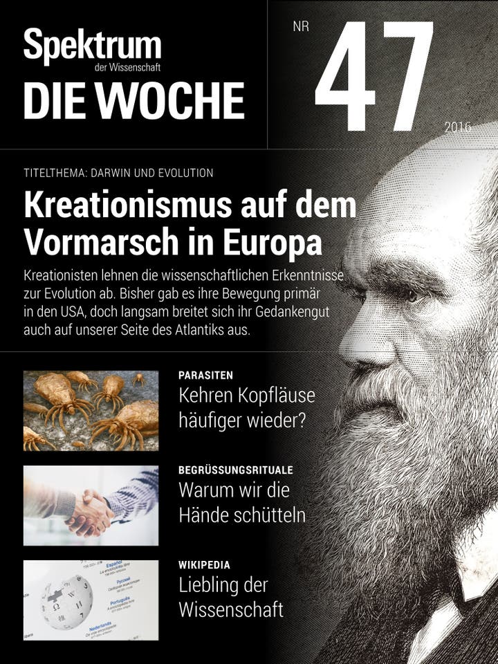 Spektrum – Die Woche – 47/2016 – Kreationismus auf dem Vormarsch in Europa