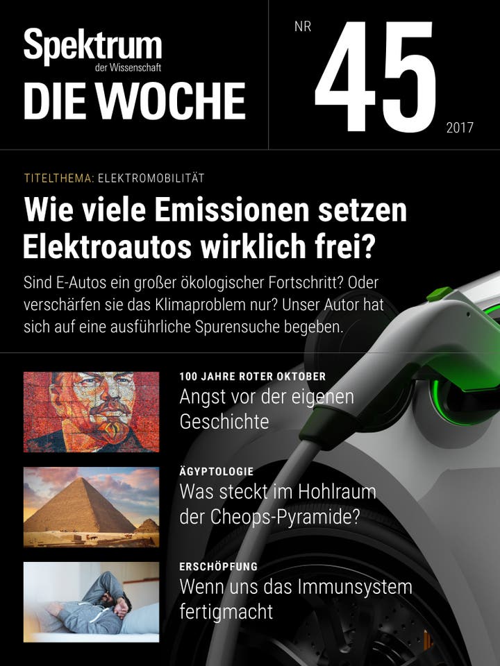 Spektrum – Die Woche – 45/2017 – Wie viele Emissionen setzen Elektroautos wirklich frei?