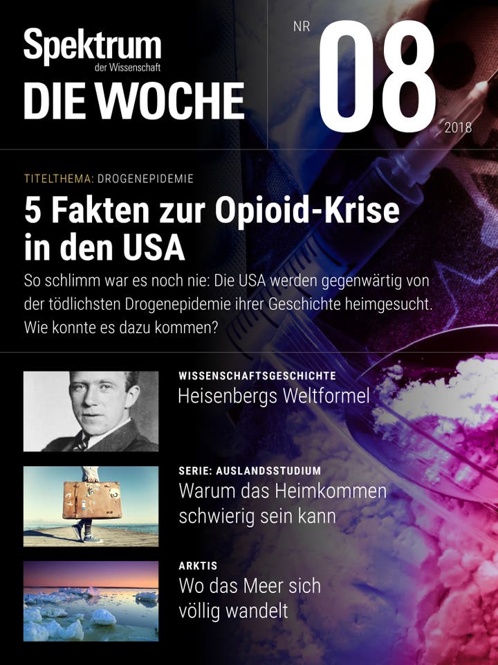 Spektrum – Die Woche – 8/2018 – 5 Fakten zur Opiod-Krise in den USA