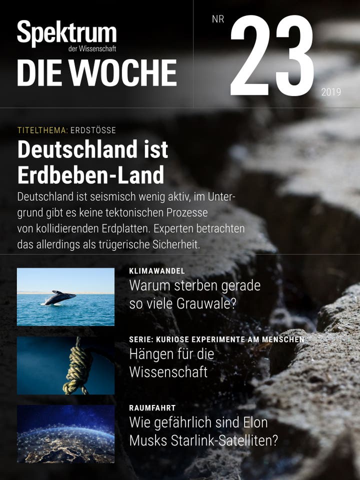 Spektrum - Die Woche - 23/2019 - Deutschland ist Erdbeben-Land