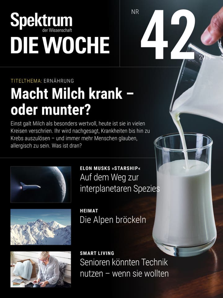 Spektrum – Die Woche – 42/2019 – Macht Milch krank – oder munter?
