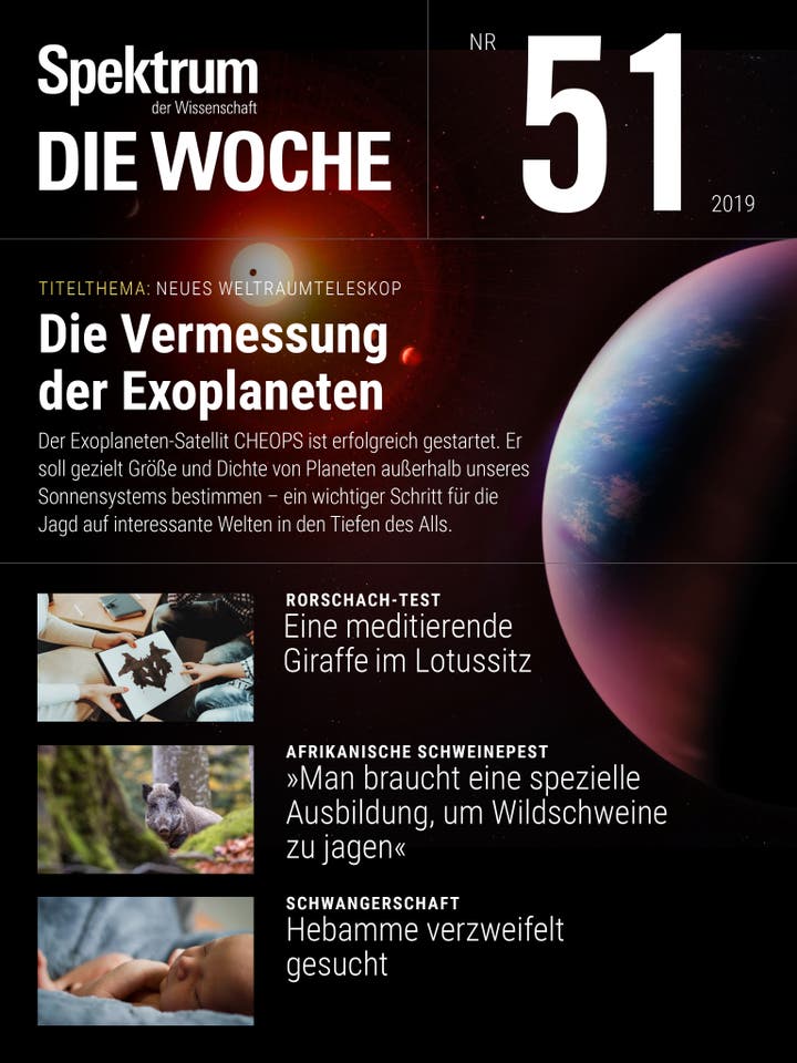 Spektrum – Die Woche – 51/2019 – Die Vermessung der Exoplaneten