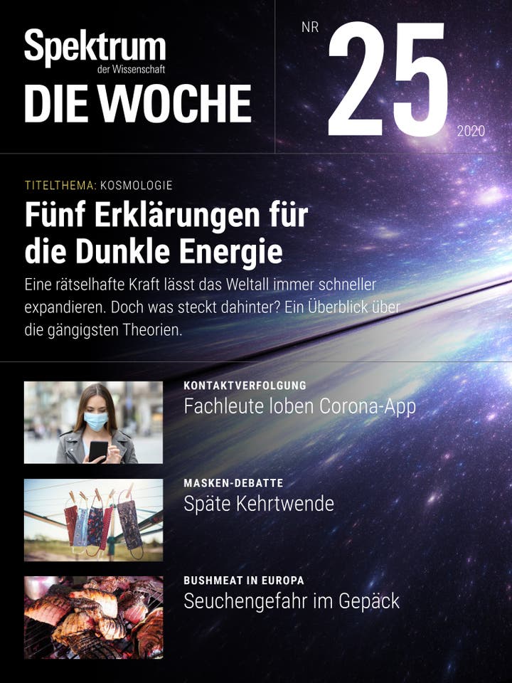 Spektrum - Die Woche - 25/2020 - Fünf Erklärungen für die Dunkle Energie