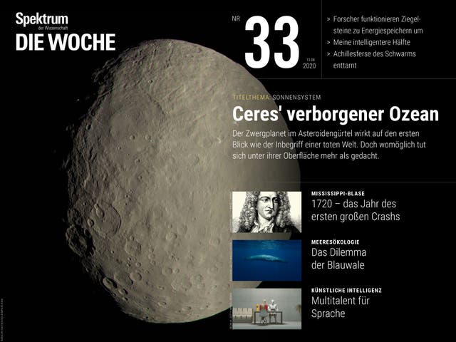 Spektrum - Die Woche - 33/2020 - Ceres' verborgener Ozean