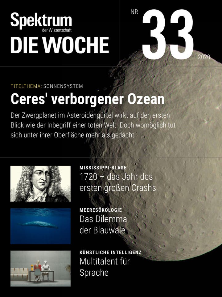Spektrum – Die Woche – 33/2020 – Ceres' verborgener Ozean