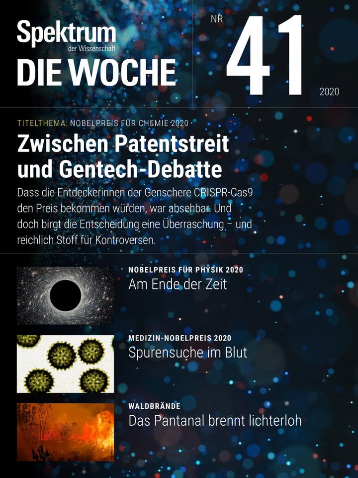 Spektrum – Die Woche – 41/2020 – Zwischen Patentstreit und Gentech-Debatte