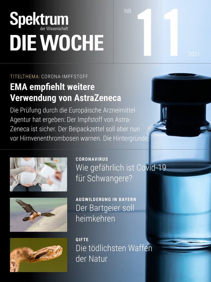 Spektrum – Die Woche – 11/2021 – EMA empfiehlt weitere Verwendung von AstraZeneca