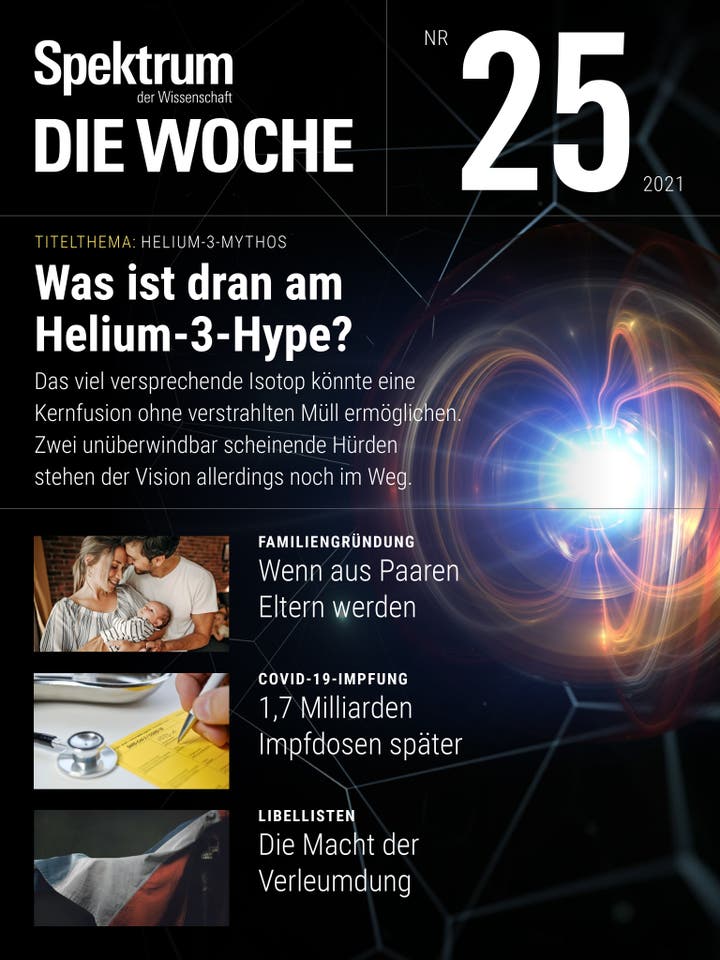 Spektrum – Die Woche – 25/2021 – Was ist dran am Helium-3-Hype?