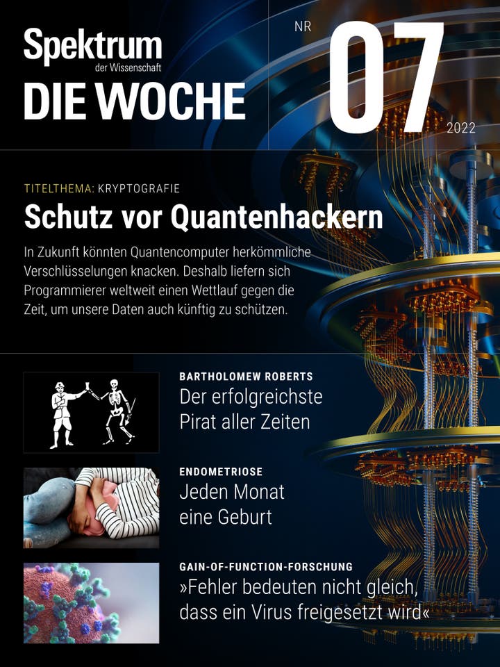 Spektrum – Die Woche – 7/2022 – Schutz vor Quantenhackern