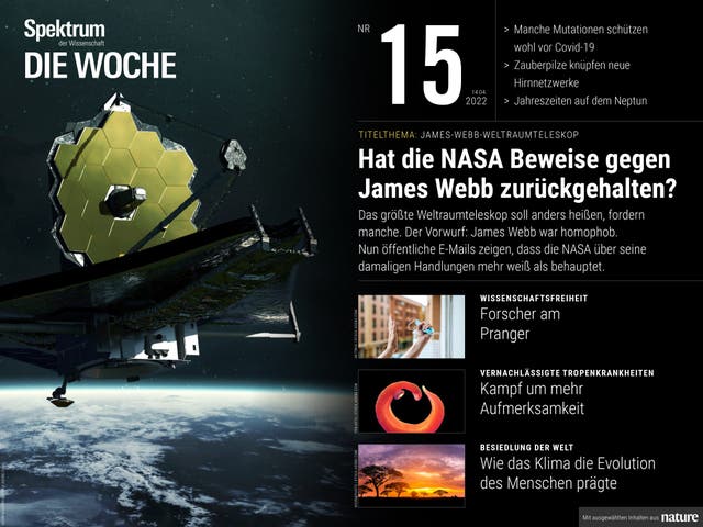Spektrum - Die Woche - 15/2022 - Hat die NASA Beweise gegen James Webb zurückgehalten?