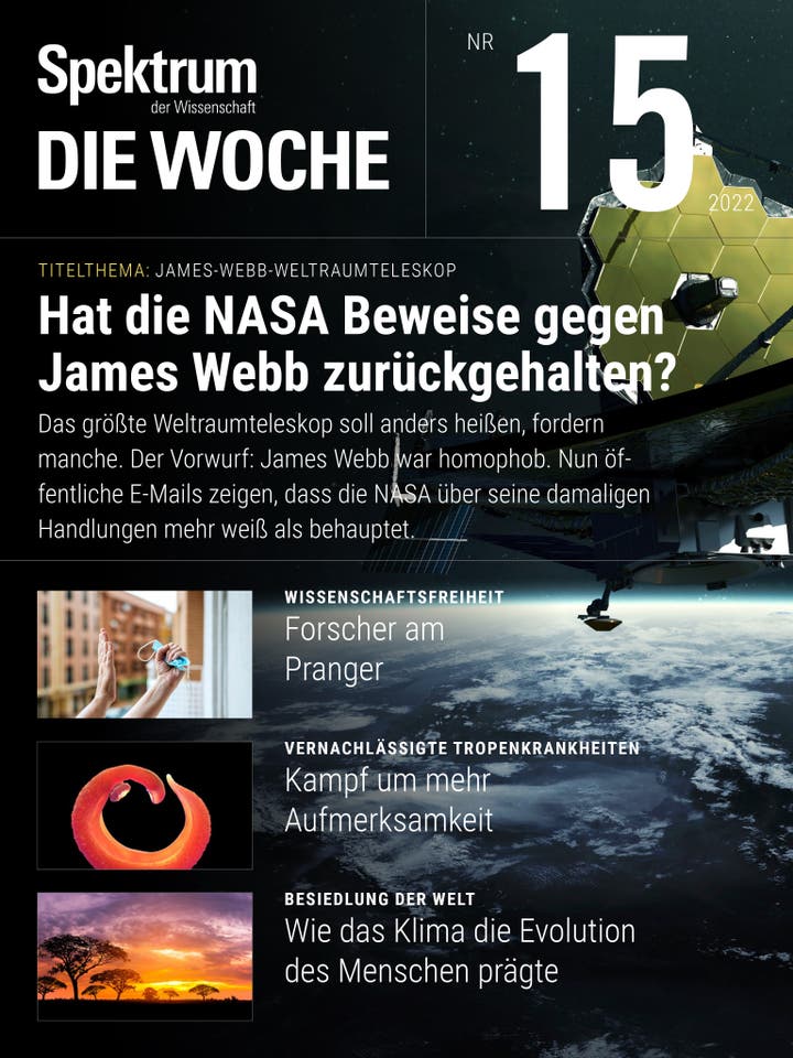 Spektrum – Die Woche – 15/2022 – Hat die NASA Beweise gegen James Webb zurückgehalten?