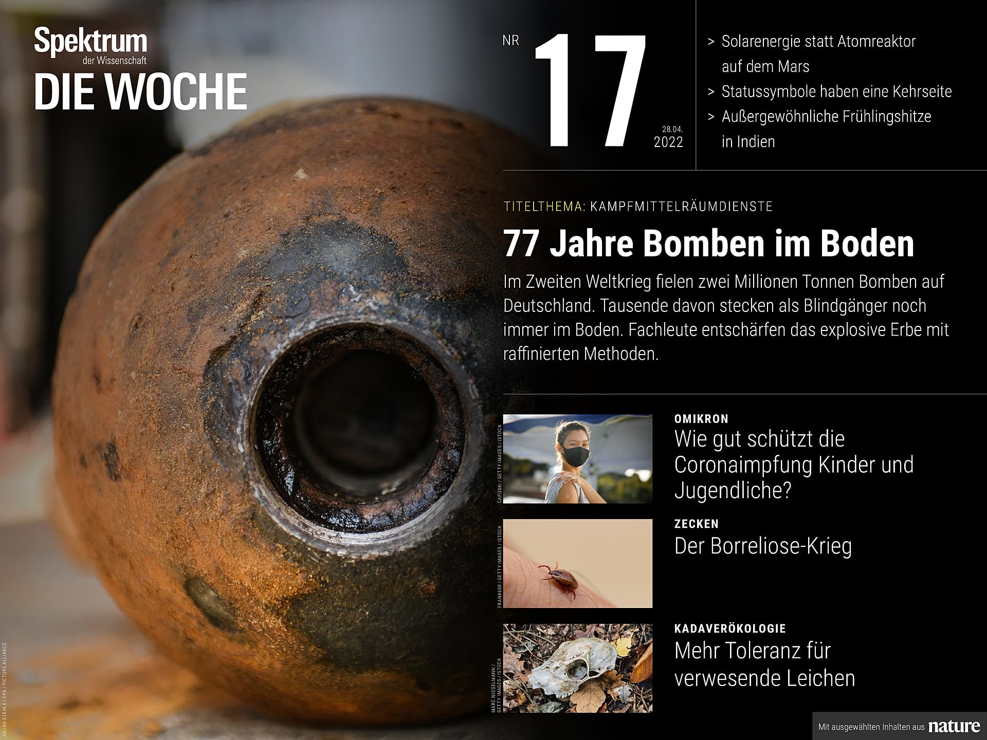 77 Jahre Bomben im Boden