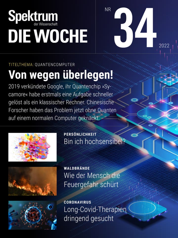 Spektrum - Die Woche - 34/2022 - Quantencomputer – Von wegen überlegen!