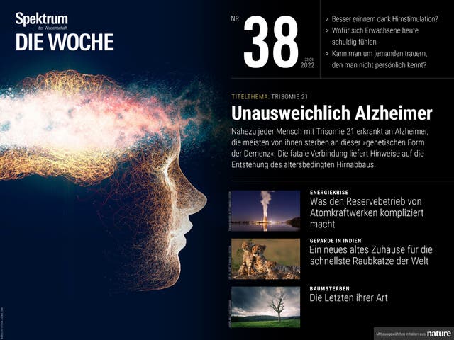 Spektrum - Die Woche - 38/2022 - Trisomie 21 – Automatisch Alzheimer