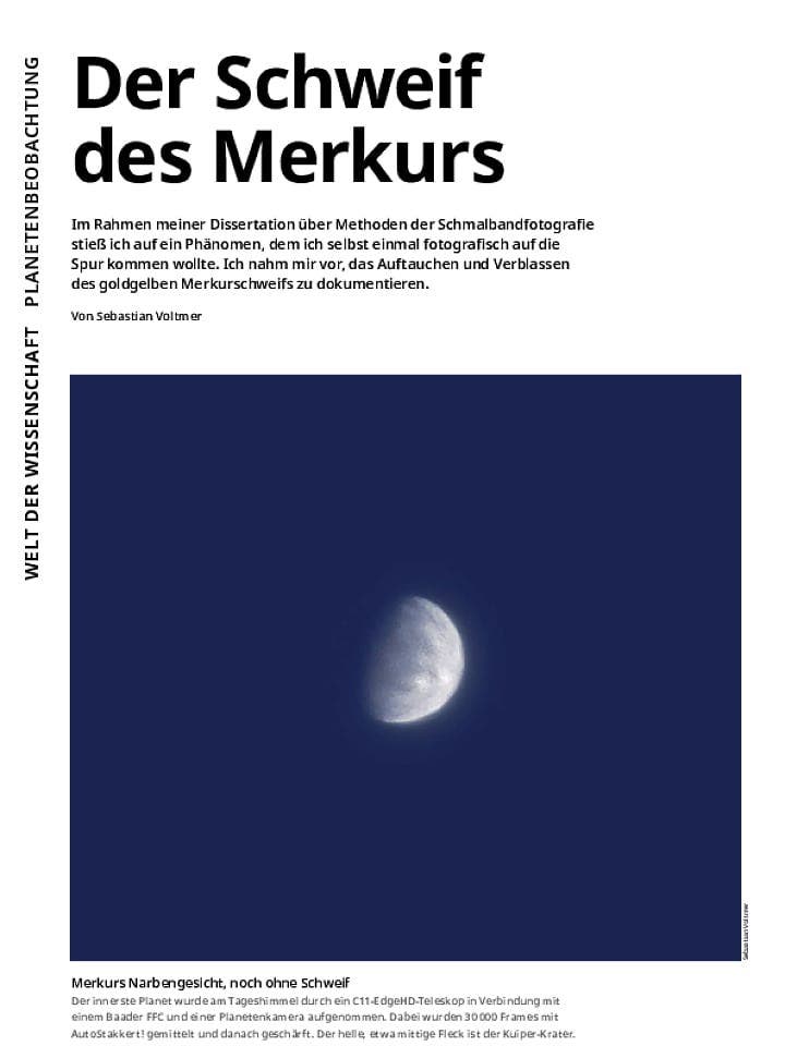Der Schweif des Merkurs