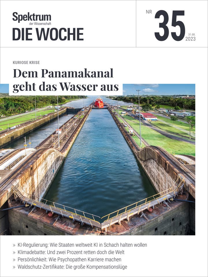 Spektrum - Die Woche - 35/2023 - Dem Panamakanal geht das Wasser aus