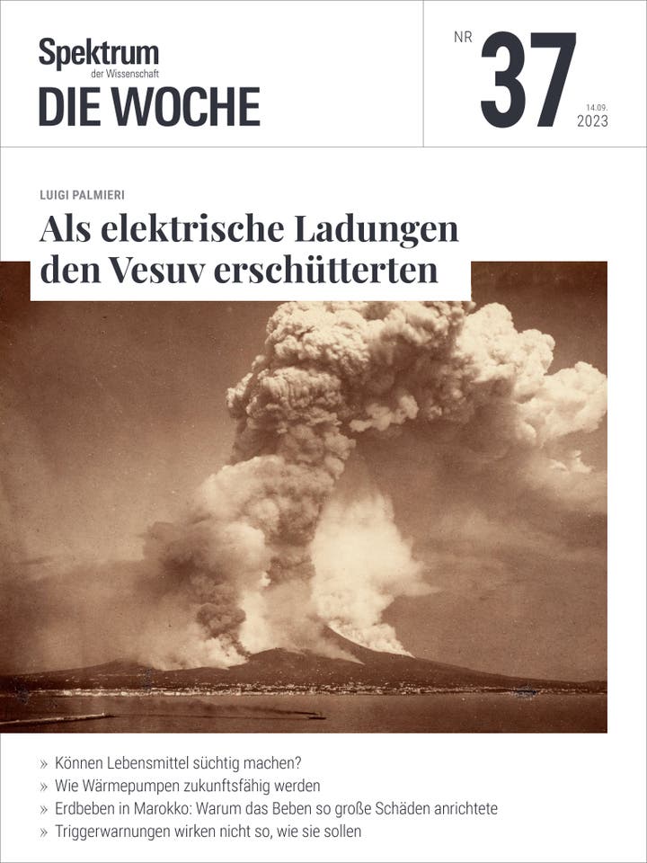 Spektrum – Die Woche – 37/2023 – Als elektrische Ladungen den Vesuv erschütterten