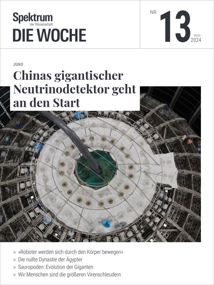 Spektrum – Die Woche – 13/2024 – Chinas gigantischer Neutrinodetektor geht an den Start