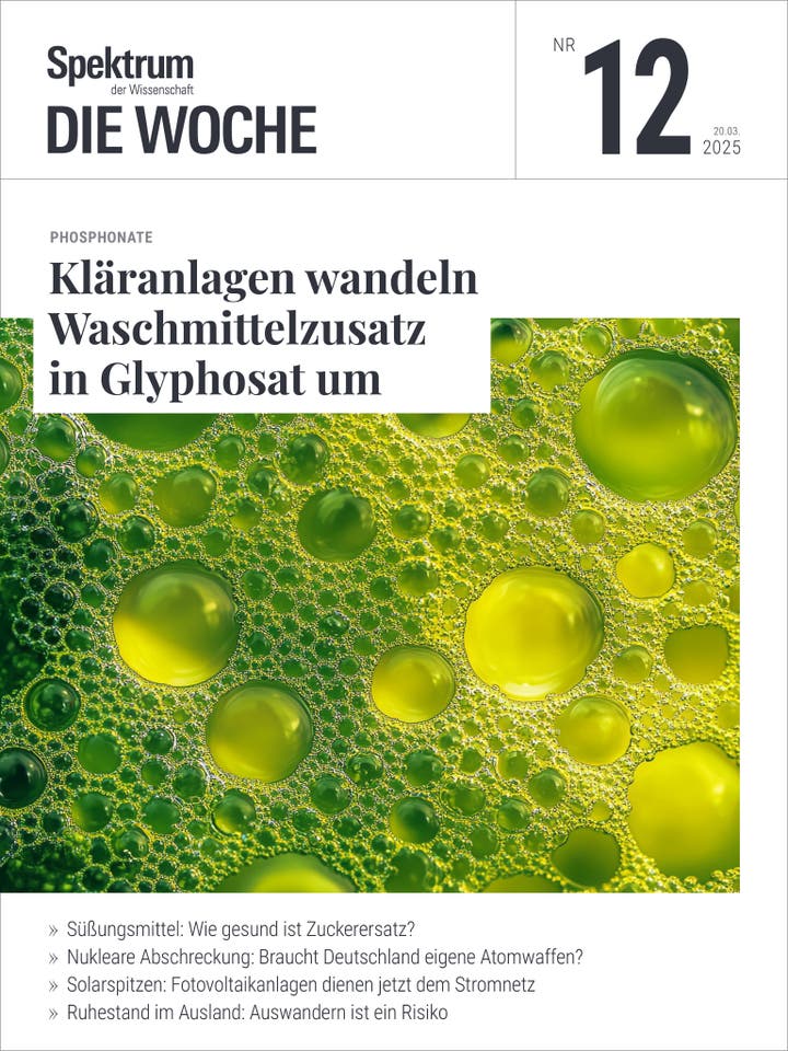 Spektrum - Die Woche - 12/2025 - Kläranlagen wandeln Waschmittelzusatz in Glyphosat um