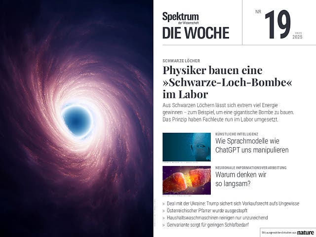  Physiker bauen eine »Schwarze-Loch-Bombe« im Labor