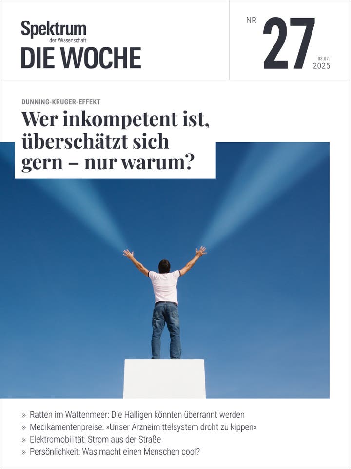 Spektrum - Die Woche - 27/2025 - Wer inkompetent ist, überschätzt sich gern
