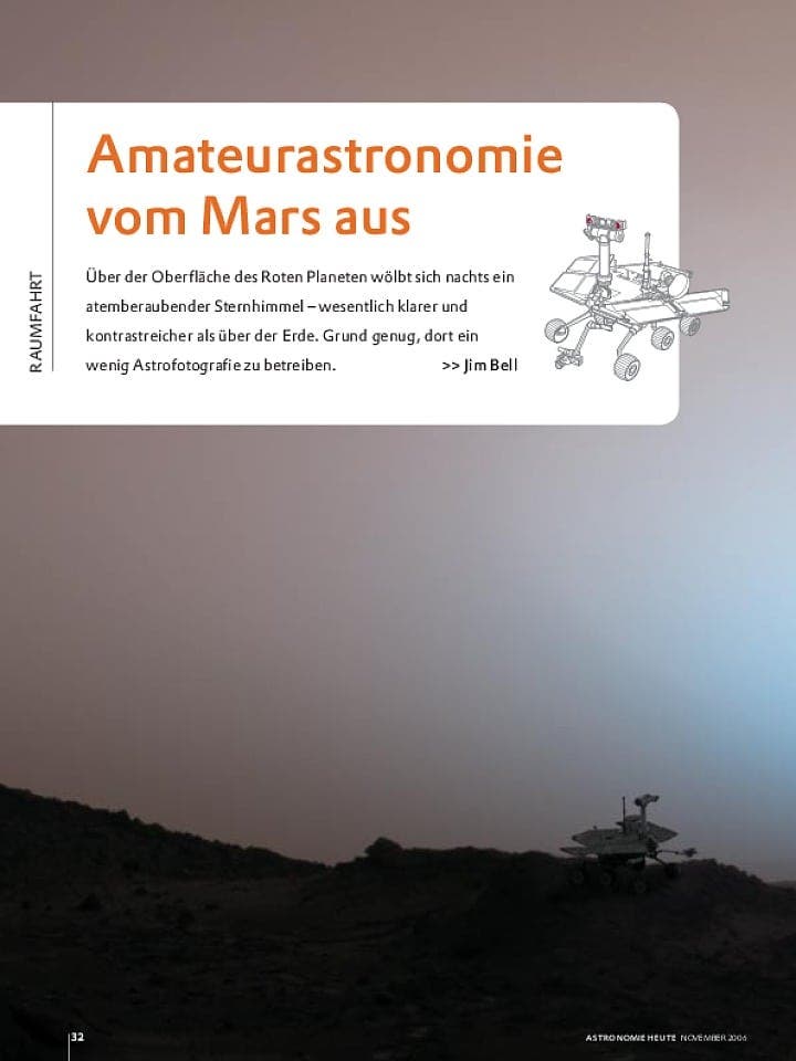 Amateurastronomie vom Mars aus